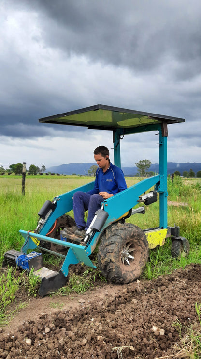 Hand-E T electric skid steer, manufactured in Australia by E-XD