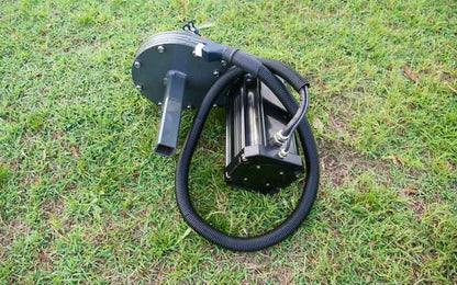 Adaptor plate to run BCS attachments on an electric tractor
