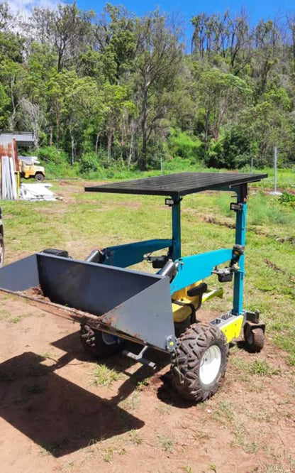 Electric compact loader working on an Australian property