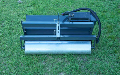 Flail mower cutting long grass on an Australian property