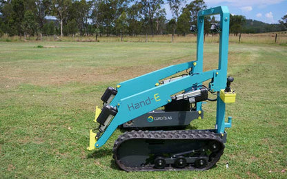 Hand-E T loader working on uneven ground
