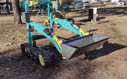 Electric farm hand loader arm detail