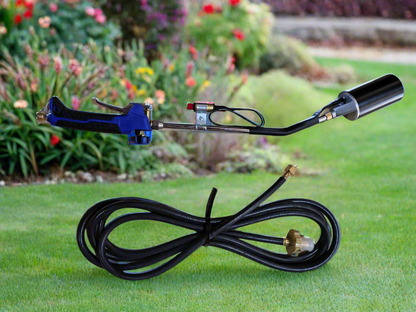 Torch Burner weed burner supplied with heavy-duty LPG hose