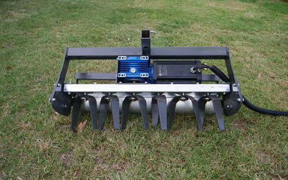 Power harrow attachment for seedbed preparation