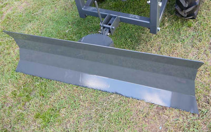 Front blade for clearing snow and loose gravel