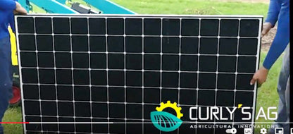 400W solar panel for charging electric farm machinery