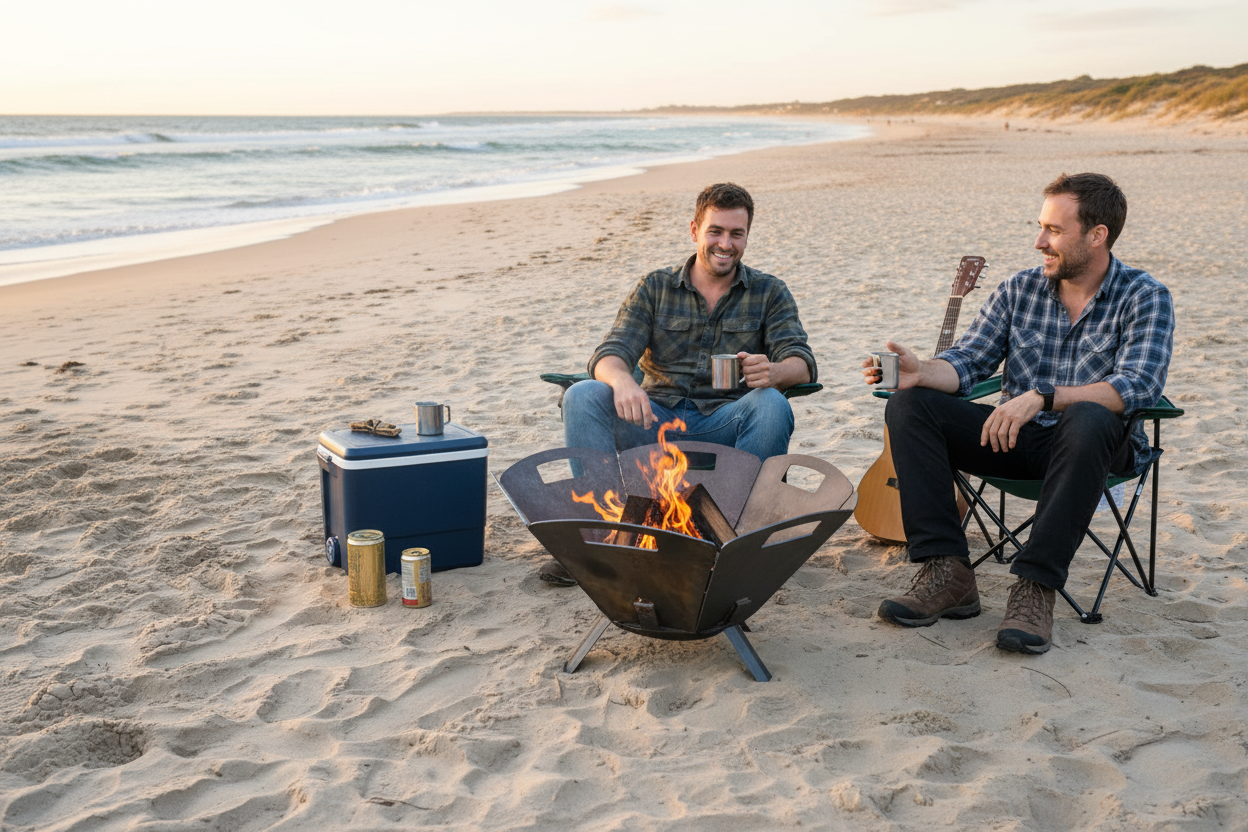 Durable outdoor fire pit designed for rural Australian properties