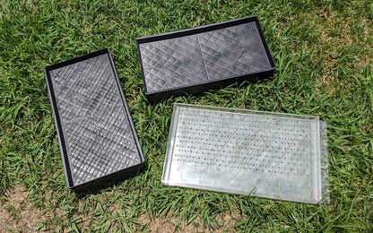 Microgreens starter kit with trays and seeder