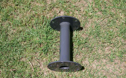 Axle extension fitted to widen tractor stance on slopes
